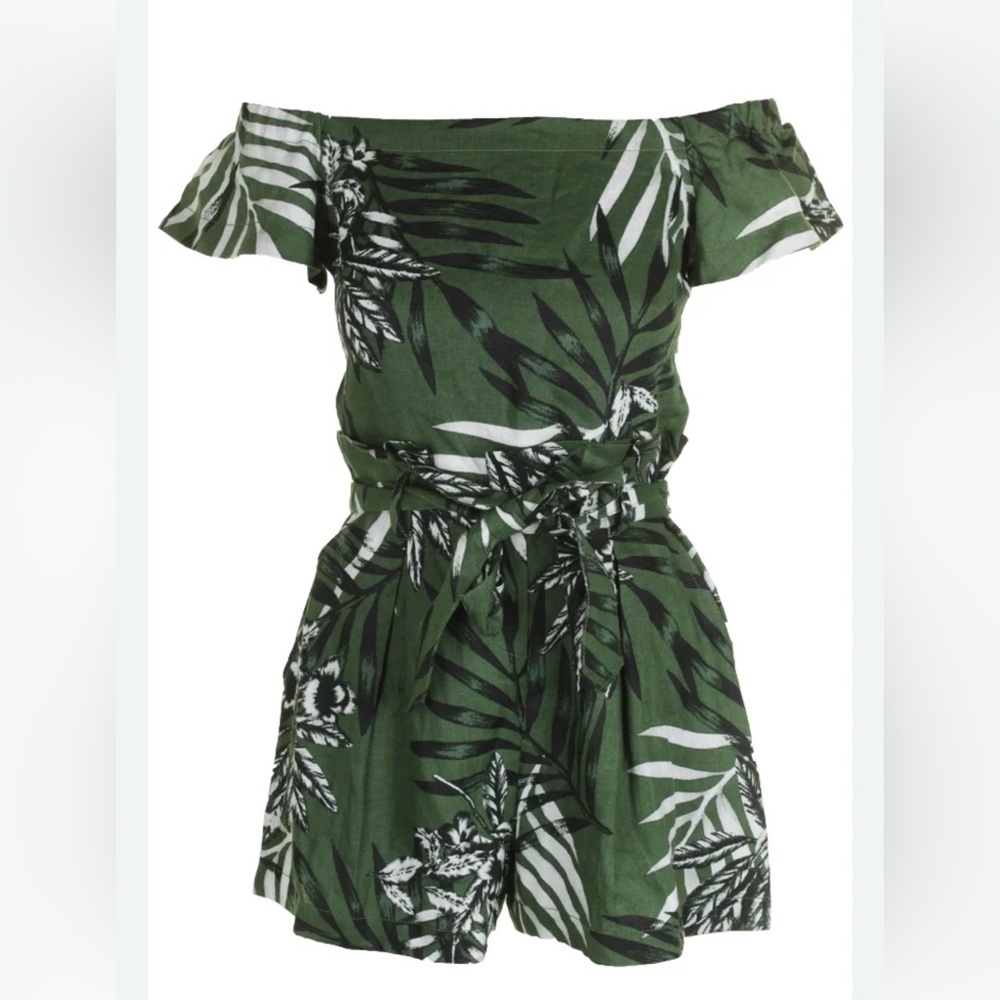 GUESS paperback tropical romper - size 8